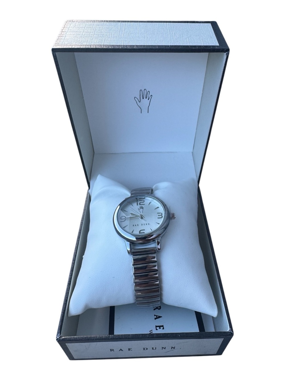 Rae Dunn womens Silver Stainless Steel Watch New